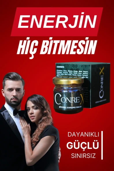 Conrex Atom Enerji ve Doğal Güç Macunu - %100 Bitkisel, 25 Farklı Doğal Karışım, Günlük Kullanıma Uygun - 4