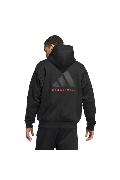 adidas ONE FL HOODY Siyah Çocuk   Sweatshirt IZ4907 - Resim 6