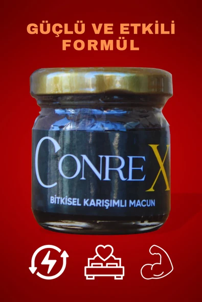 Conrex Atom Enerji ve Doğal Güç Macunu - %100 Bitkisel, 25 Farklı Doğal Karışım, Günlük Kullanıma Uygun
