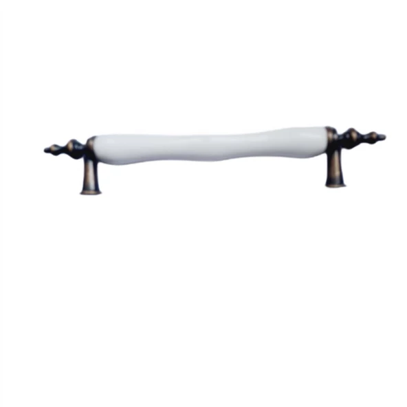BEYAZ PORSELEN KULP ANTİK AYAK KÜBRA 128 MM / 5 ADET - 4