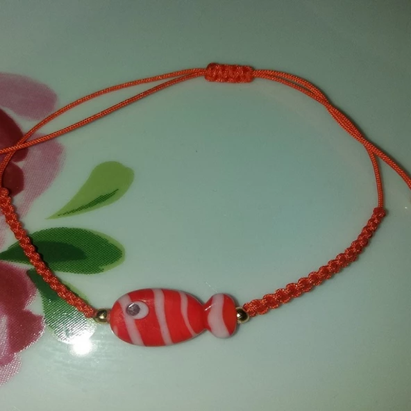 Murano Balık Makrome Bileklik - 2