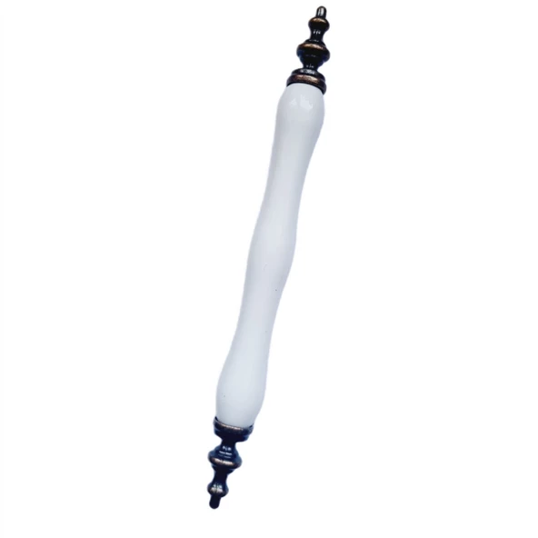 BEYAZ PORSELEN KULP ANTİK AYAK KÜBRA 128 MM / 5 ADET - 3