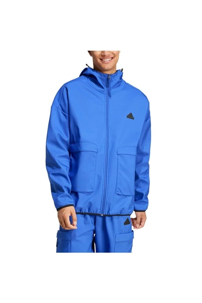 adidas M CE Q4 PR FZHD Mavi Erkek   Ceket IY1489 - 4