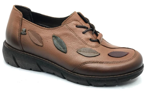 Venüs Yello Hakiki Deri Ortopedik Kadın Casual Ayakkabı - Resim 9