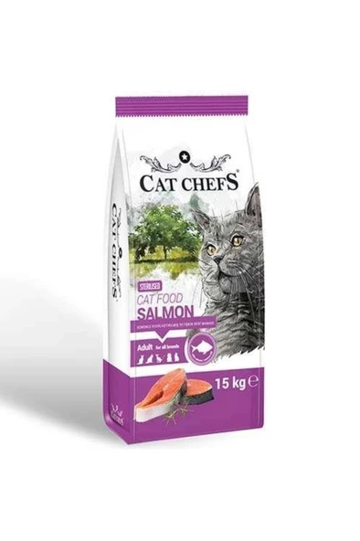 Cat Chefs 15 Kg Kısır Kedi Maması Somonlu Skt: 01/2026