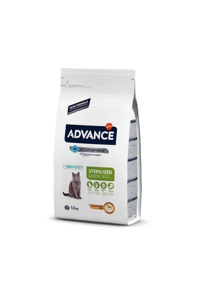 Advance Advance Young Sterilised Tavuklu Kısırlaştırılmış Yavru Kedi Maması 1.5 Kg