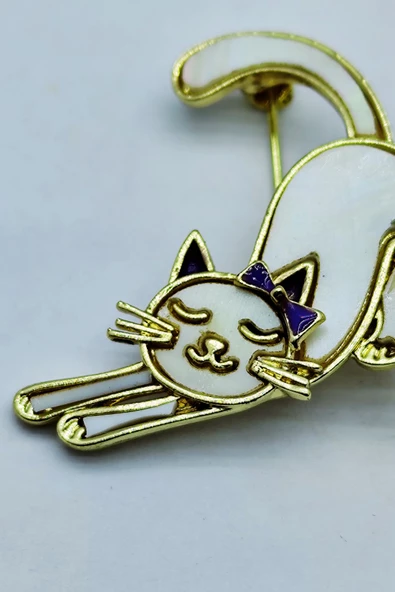 Bastet Kedi Broş Yaka İğnesi - 4