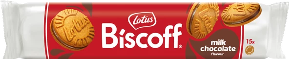 LOTUS BİSCOFF MİLK CHOCOLATE FLAVOUR SANDVİÇ BİSKÜVİ 150GR