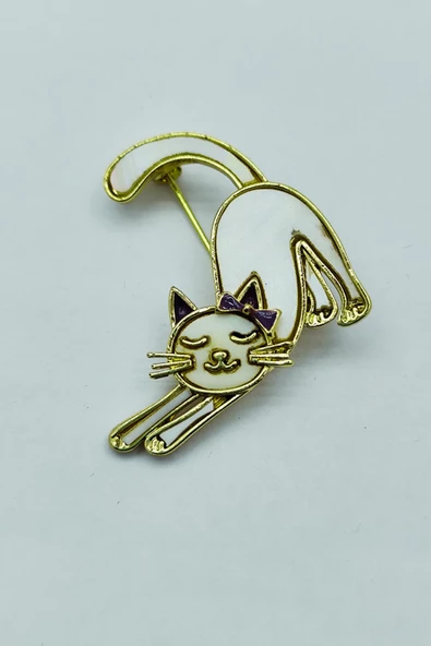 Bastet Kedi Broş Yaka İğnesi - Resim 3