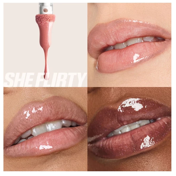 HUDA BEAUTY Icy Nude FAUX FILLER She Flirty - Dudak Parlatıcısı - 3