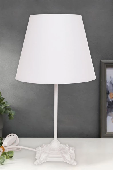 D-light Doğu Abajur Beyaz