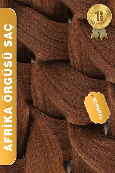 Afrika Zenci Örgüsü Rasta Ve Box Braid için Sentetik Saç - Kumral