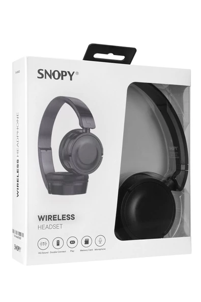 Snopy Sn-xbk33 Siyah Batty Tf Kart Özellikli Bluetooth V 5.0 Katlanabilir Kulak Üstü Kulaklık - 6