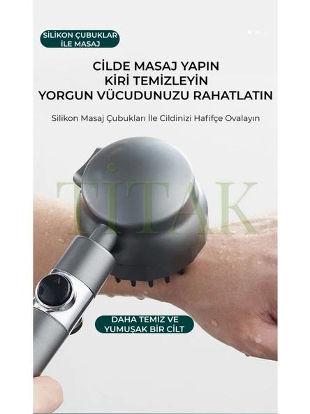 MASAJLI + FİLİTRELİ + 3 FONKSİYONLU  DUŞ BAŞLIĞI YENİ NESİL GARANTİLİ - 2