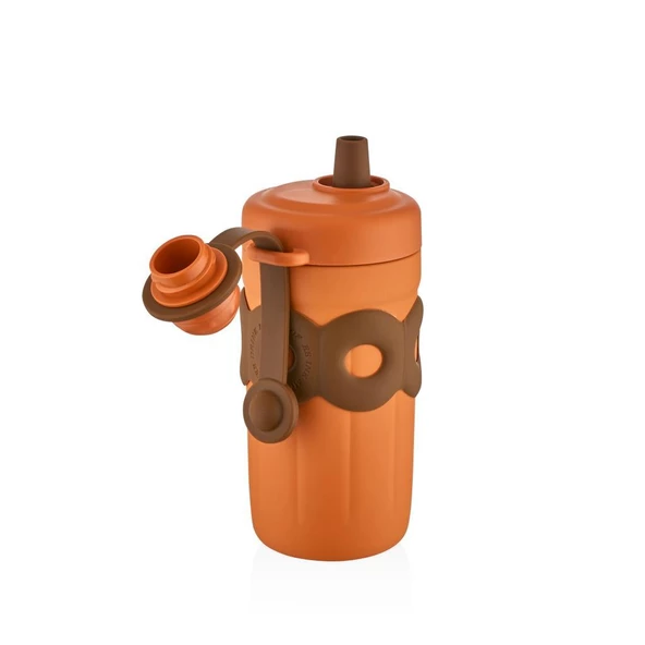 Shotay Donat Çelik Matara Çocuk 500Ml Kahverengi - 2