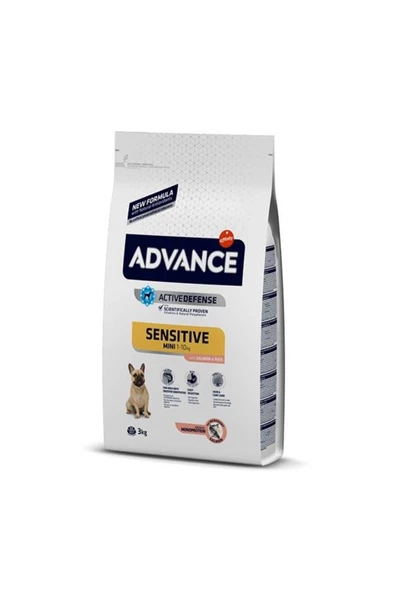 Advance Advance Mini Sensitive Somonlu Küçük Irk Yetişkin Köpek Maması 3 Kg