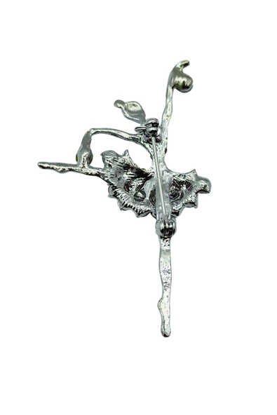 Balerin Taşlı Broş ve Yaka İğnesi - Resim 4