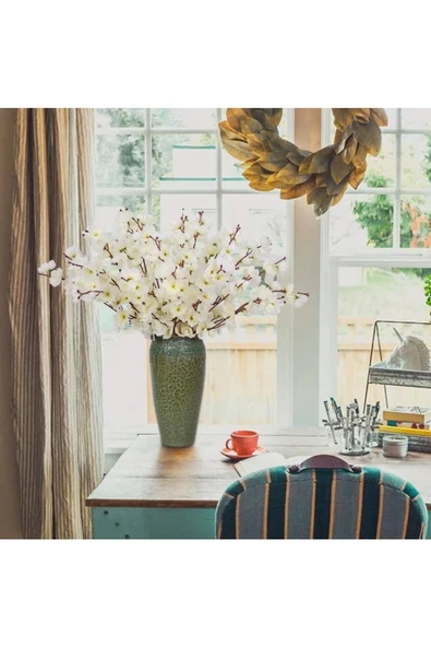 Yasima 3 Adet 9 Dallı Bahar Çiçeği Vazo Ev Dekor Süsü - 2