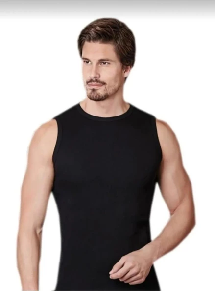 BERRAK 1013 ERKEK RİBANA KOLSUZ ATLET TEKLİ - Resim 2