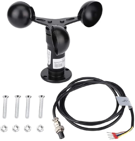 Rüzgar Hızı Ölçüm Sensörü 0-5 V Gerilim Çıkışlı (Anemometre) ürün görseli