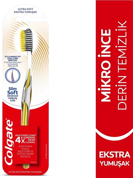 Colgate Dıs Macunu Total Antı Tartar 75 ml + Colgate Mikro Ince Advanced Manuel Diş Fırçası 2+2 - 3