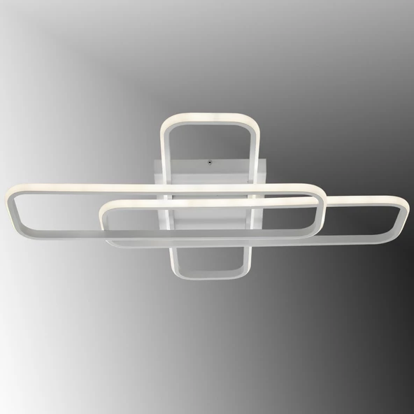 TT324-BY TT Aydınlatma 57 x 17 Profil Mat Beyaz 3 lü Plofonyer Led Avize