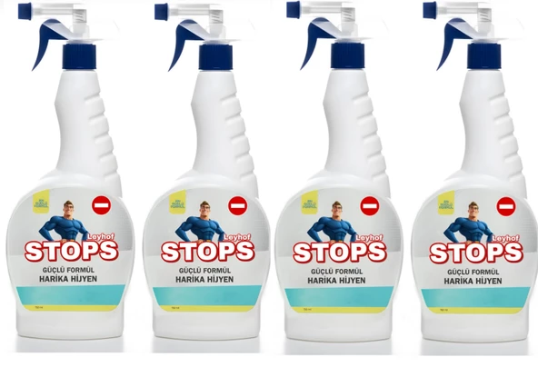 Leyhof 4 Adet Leke Çıkarıcı 750ml Stop Harika Hijyen Forte - 2