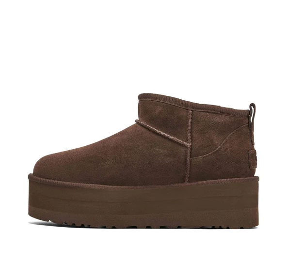 UGG Classic Ultra Mini Platform Burnt Cedar Womens - Resim 3
