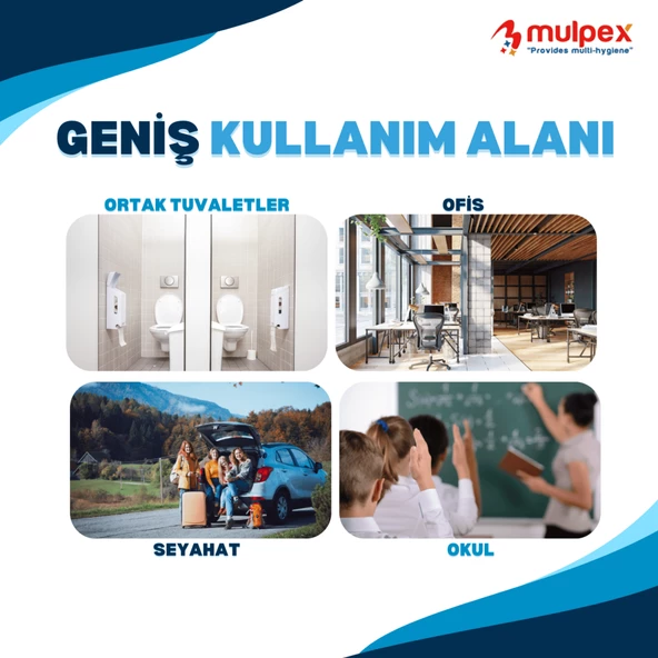 Mulpex Tek Kullanımlık Suda Çözünür Klozet Kapak Örtüsü - 20 x 10 lu Paket | Hijyenik ve Pratik Seyahat Aksesuarı - 4