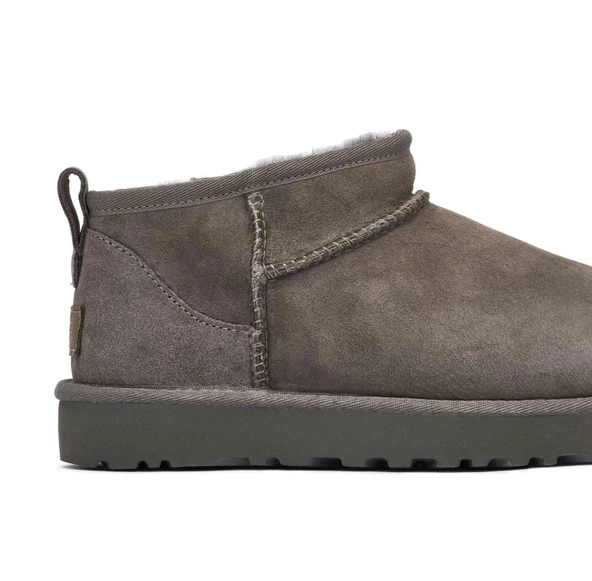 UGG Classic Ultra Mini Boot Grey Womens - Resim 2