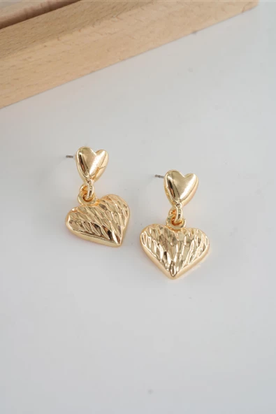 Kadın Özel Tasarım Kalp Figürlü Küpe ürün görseli