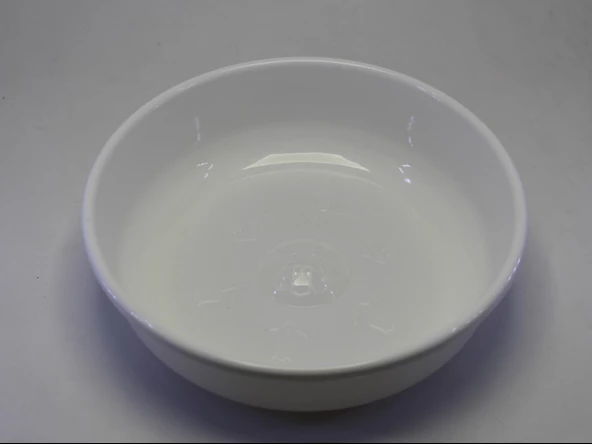 3 Adet Beyaz Renk Plastik Hamam Banyo Curun Sauna Termal Kaplıca Tası Maşrapa 20 Cm Çap 5 Cm Yükseklik - 4