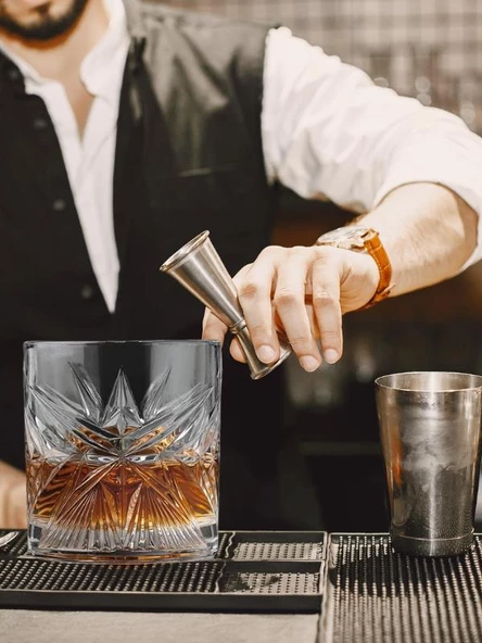 Perlotus 300 cc Sterlin Viski Bardağı ve Granit Viski Taşı - 3