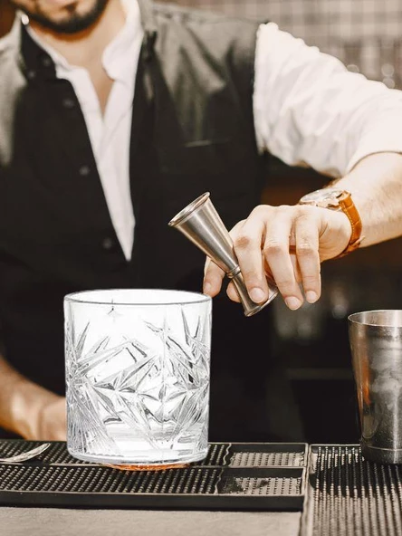 Perlotus 300 cc Sterlin Viski Bardağı ve Granit Viski Taşı