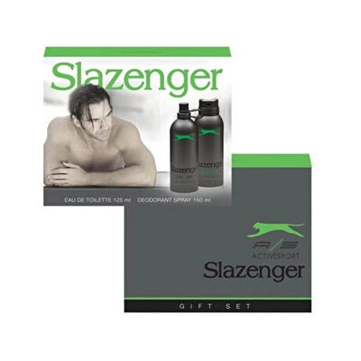 Slazenger Edt Erkek Parfüm 125ml + Deo active sport set yeşil