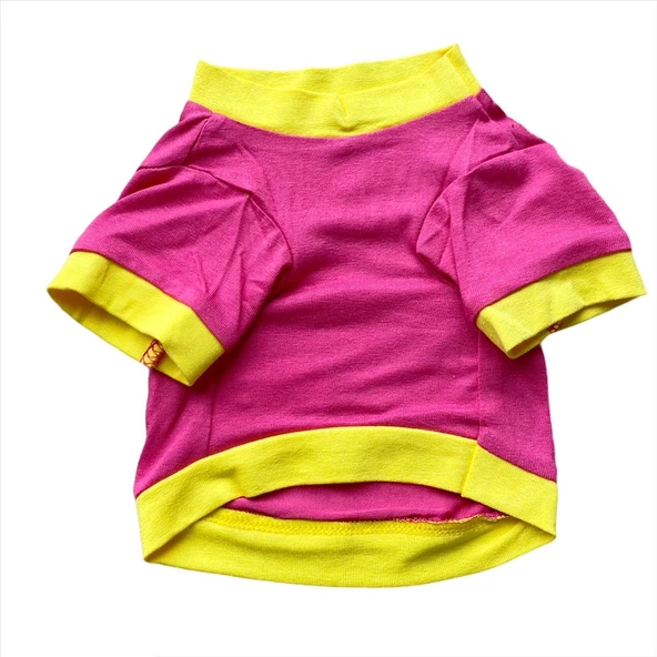 Love Mom Pink, Oval Yaka Tişört Köpek Kıyafeti,Elbisesi Anneler Günü - 5