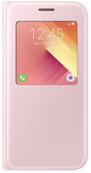 Samsung Galaxy A5 2017 S-View Kapaklı Kılıf, Rose Gold EF-CA520PPEGWW