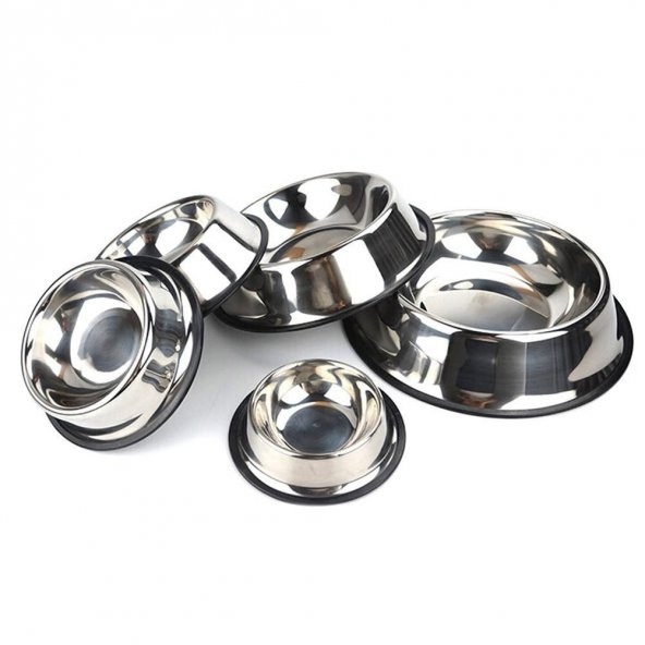 Kedi Köpek Paslanmaz Çelik Mama Kabı 18 cm - 2