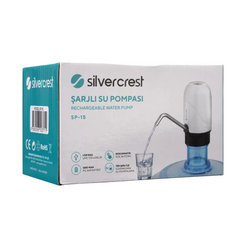 SILVER CREST SP-15, Damacana için Mini Su Pompasi. USB den Sarj Edilir. - 5