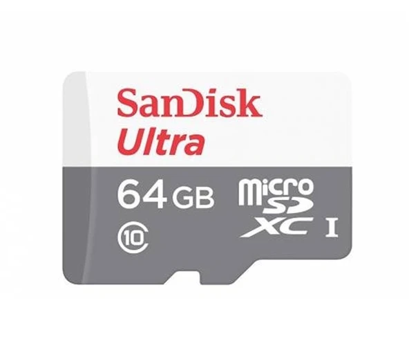 Sandisk 64GB Ultra Micro Sdhc Uhs-1 Class 10 100MB/S Micro Hafıza Kart SDSQUNR-064G-GN3MN
