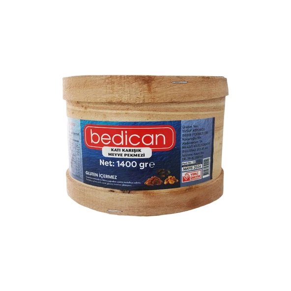 Bedican Katı Karışık Meyve Pekmezi 1400 Gr