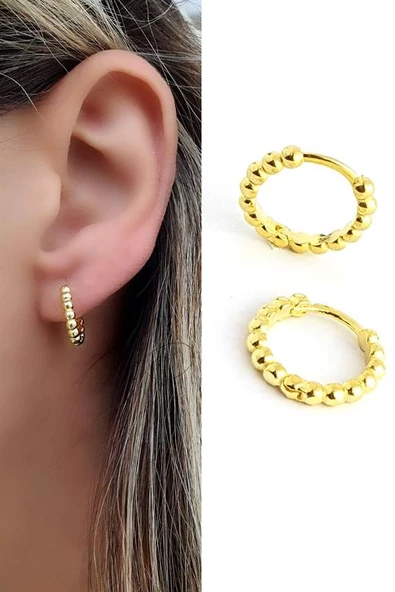 925Ayar Gümüş İtalyan Tasarımı Trend Toplu Halka Küpe ürün görseli