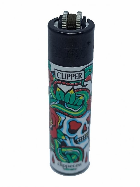 TİTU MARKET CLIPPER MODEL TEK PÜRMÜZ YILAN DESENLİ RENKLİ ÇAKMAK