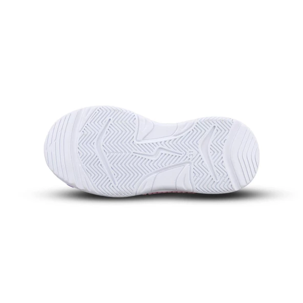 Büyük Kız Çocuk Sneaker - Beyaz-Mor, Cırtlı - 4