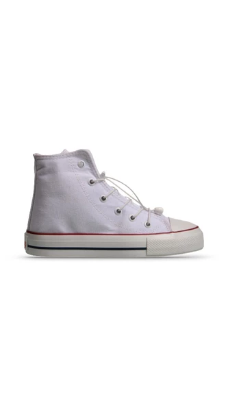 Büyük Erkek Çocuk Sneaker - Beyaz, Tekstil