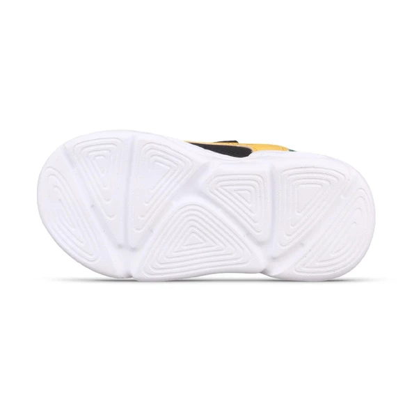 Küçük Erkek Çocuk Sneaker - Siyah-Yeşil, Cırtlı - 4
