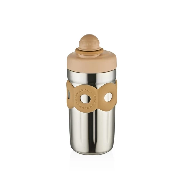 Shotay Donat Çelik Matara Çocuk 500Ml Çelik Bej