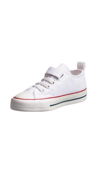 M.P Küçük Erkek Çocuk Sneaker - Beyaz, Tekstil-241-3236PT - Resim 4