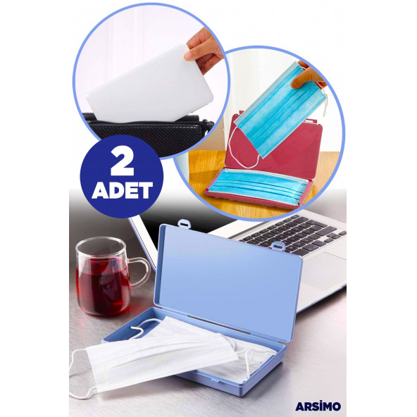 Arsimo Büyük Boy Kilitlenebilir Maske Düzenleyici Saklama Ve Taşıma Kutusu 2 Adet