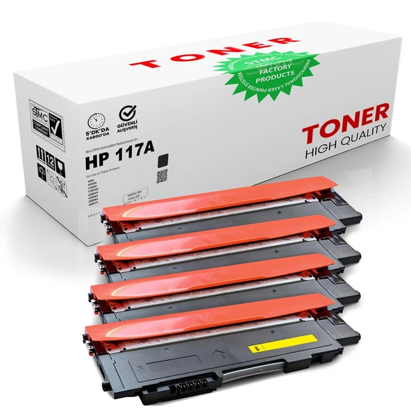 HP 117A Çipli Muadil Takım Toner | 150a/178nw/4ZB94A